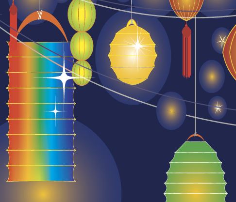 Spektakuläres Lichter- und Laternenfest