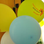 Bild: Luftballons mit dem Logo vom FZM