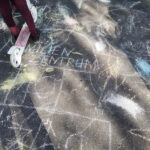 Die Birkenstraße wird bunt | Foto: © FZM Foto: kreidebemalte Straße