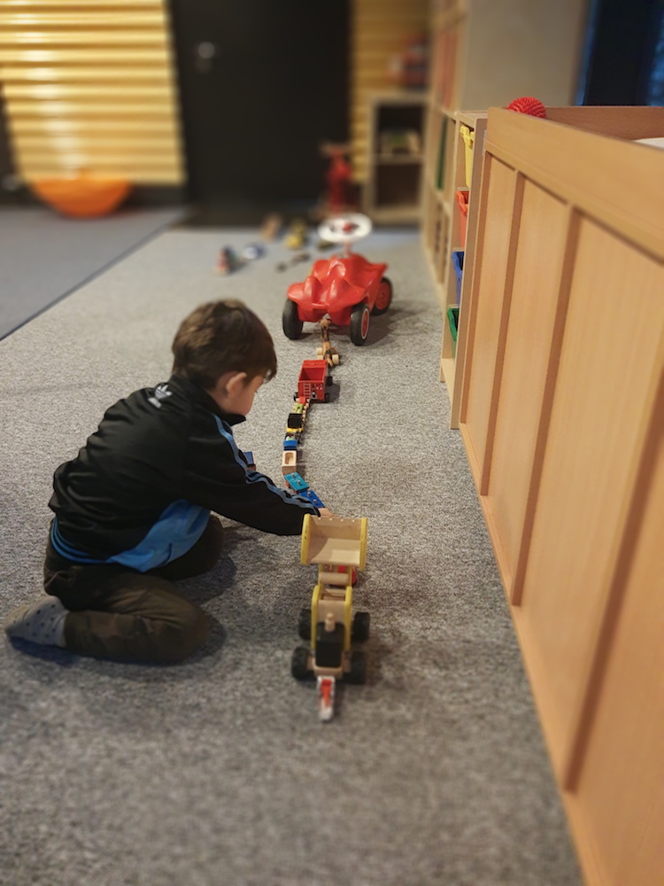 Spielzimmer für ukrainische Familien