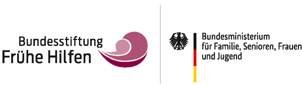 Grafik: links vom vertikalen Trennstrich ein Schriftzug mit Element, rechts Bundesadler, Balken Schwarz, Rot, Gelb und Schriftzug